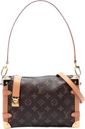Louis Vuitton Pre-owned Side Trunk MM - Dames - Vintage Schoudertas - Bruin - ONE Size - Leer - Vintage