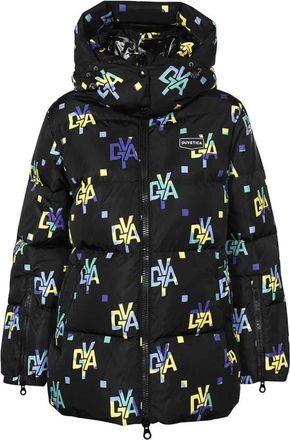 Duvetica Monogram Print Down Jacket - Dames - Gewatteerde jassen - Zwart - M - Jassen