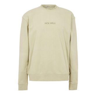 Jack Wills Heren Sweatshirt met ronde hals (Pistachio)