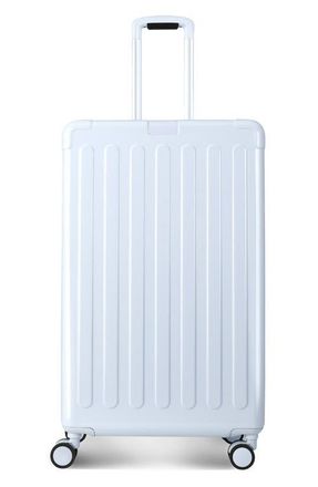 Hedgren Nostos Glossy Large Spinner Suitcase in Aither Blue at Nordstrom