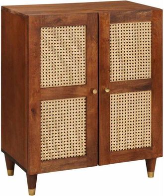 vidaXL Credenza Marrone 60 x 33.5 x 75 cm legno massello di mango - Vidaxl