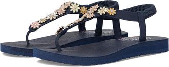 Skechers Meditation - Happy Daisies Womens Sandals Navy/Multi : 9 B - Medium