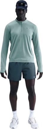 Nike Heren Core hardloopshirt met halve rits en lange mouwen (Kanon)