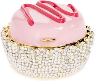 Judith Leiber Embellished Bonbon Pillbox in Champagne Rhinestone Multi at Nordstrom