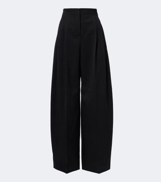 MUGLER Pantalones anchos de lana virgen