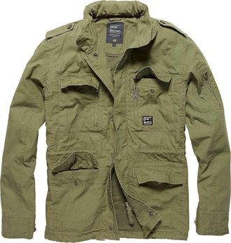 Vintage Industries Jacket Cranford, Size:M, Color:Olive drab