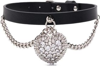 Alessandra Rich Collana con pendente a cuore - Nero