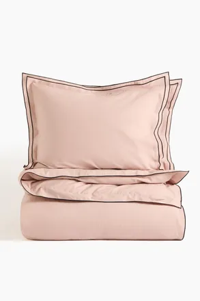 H&M Baumwollbettw&auml;sche f&uuml;r Doppel-/Kingsize-Betten - Helles Mattrosa