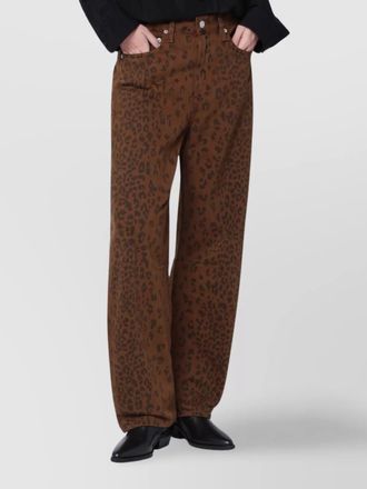 Citizens Of Humanity relaxed cheetah print denim trousers