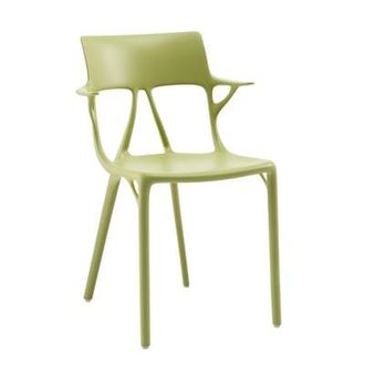 Kartell Armchair A. I - Green - Recycled thermoplastic technopolymer - Designer Philippe Starck
