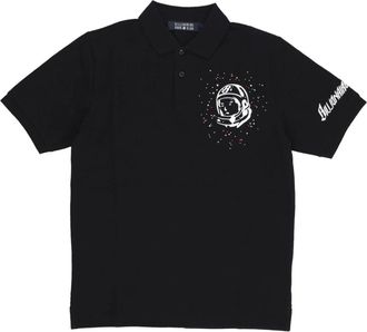Billionaire Boys Club Kortemouw poloshirt versierd met astro pique in zwart - Heren - Polos - Zwart - XL - Katoen - Tops