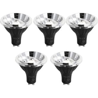 LUEDD Luedd - Juego De 5 Bombillas Led Gu10 Regulables De 70 Mm, 6,5 W, 600 Lm, 4000 K