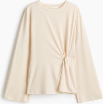 H&M Shirt mit Twistdetail - Beige