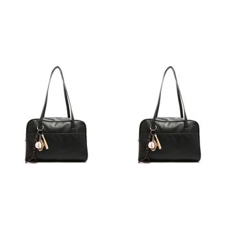 Generic Leather womens shoulder bag retro shoulder bag made of PU hobo bag with top handle for everyday work school travel