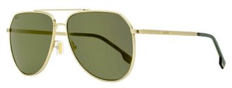 BOSS Boss Mens Square Pilot Sunglasses B1447OS J5GWM Gold/Green 61mm