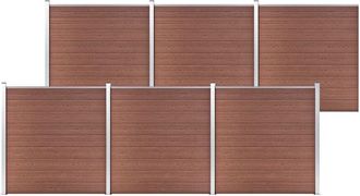 vidaXL Vidaxl - Recinzione da Giardino in wpc 1045x186 cm Marrone
