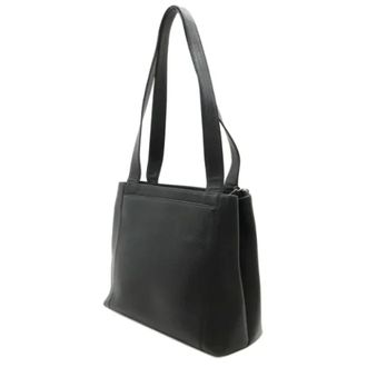 Chanel Pre-owned Shoulder Bags, female, Black, Size: ONE SIZE Pre-owned Vintage Leather Shoulder Bag