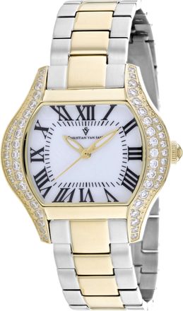 Christian Van Sant Womens Bianca White Dial Watch