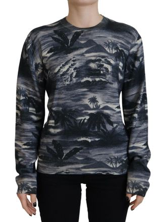 Dsquared2 Dsquared&sup2; Long Sleeve Thunder Sky Print Casual Womens Sweater (Pre-Owned)