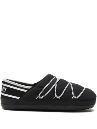 Moon Boot embellished slippers - Black