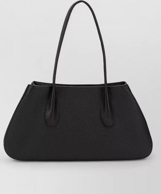 The Row alger leather shoulder bag medium size