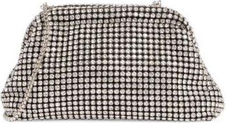 BCBGeneration Crystal Frame Clutch in Silver at Nordstrom Rack