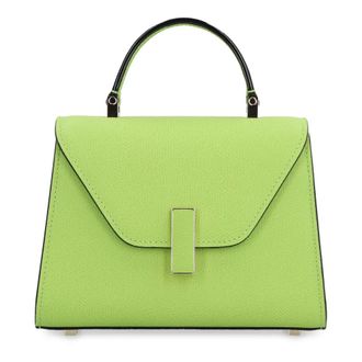 Valextra Handbags, female, Green, ONE SIZE, Micro handbag with leather top handle