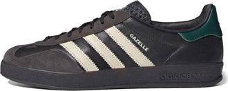 adidas Gazelle Indoor Leather Black Brown Green IH0374