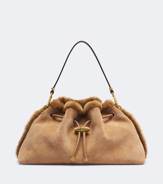 Jimmy Choo London Borsa a spalla Cinch Medium in suede