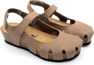 Plakton Amy Sandal in Nobuck Taupe at Nordstrom Rack, Size 10Us / 41Eu