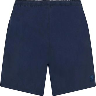 Ami Lange effen zwembroek - Heren - Strandmode - Blauw - S - Badmode