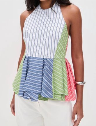 Tanya Taylor Celeste Top In White Multi Mix