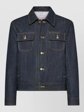 Thom Browne utility jacket back strap japanese denim