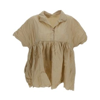 Daniela Gregis Blouses, female, Beige, Size: S Aria Shirt