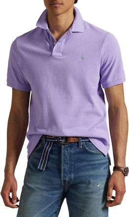 Polo Ralph Lauren Classic Fit Solid Purple Cotton Piqué Polo in Light Lilac/C5171 at Nordstrom, Size Large