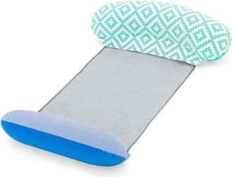 Trade Shop Trade Shop - Materassino Luxury Con Rete Gonfiabile 145 X 87 Cm Per Piscina Mare Estate 43555