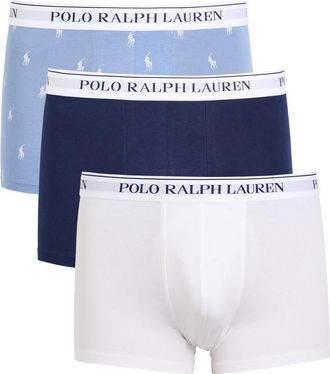 Polo Ralph Lauren Logo Stretch-cotton Trunks - set of Three - Multicoloured - Xxl