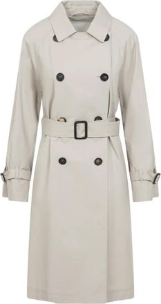 Max Mara C Trench - Dames - Trenchcoats - Beige - XS - Katoen - Jassen
