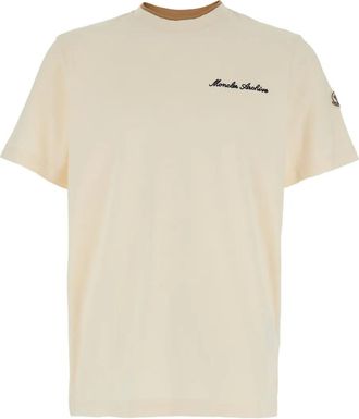 Moncler T-shirt con ricamo - Toni neutri