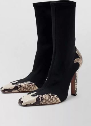PARIS TEXAS western ankle boot high heel snakeskin