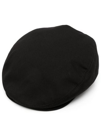 Dolce & Gabbana logo-plaque twill flat cap - Black
