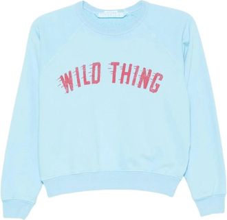 Mother The Concert Wild Thing Sweatshirt - Dames - Sweatshirts - Blauw - M - Katoen - Hoodies & sweatvesten