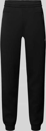 Emporio Armani Sweatpants mit Viskose-Anteil Modell TRAIN PREMIUM SHIELD in Black, Gr&ouml;&szlig;e XXXL