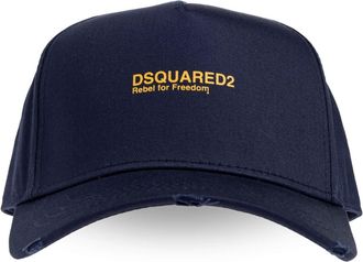 Dsquared2 Accessoires, Heren, Blauw, ONE Size, Katoen, Pet met Klep