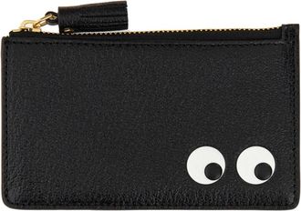 Anya Hindmarch Accessoires, unisex, Zwart, ONE Size, Leer, Portemonnees & Kaarthouders