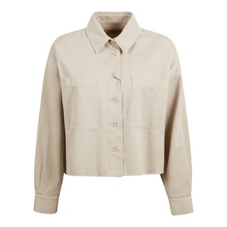 Max Mara Overhemden, Dames, Wit, S, Katoen, Radente Shirt