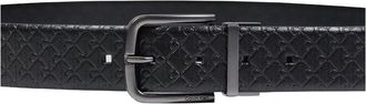 Calvin Klein Bicolor Leather Belt - Black