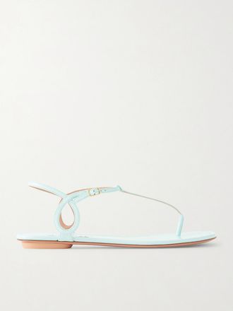 Aquazzura Sandali In Pelle Almost Bare - Blu