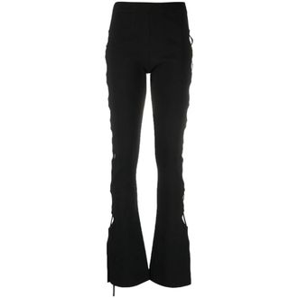 ADĀMO Andrea Adamo Broeken, Dames, Zwart, S, Polyester, Slim-fit broek