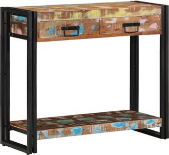 vidaXL vidaXL Tavolo consolle Multicolore legno massello di riciclo